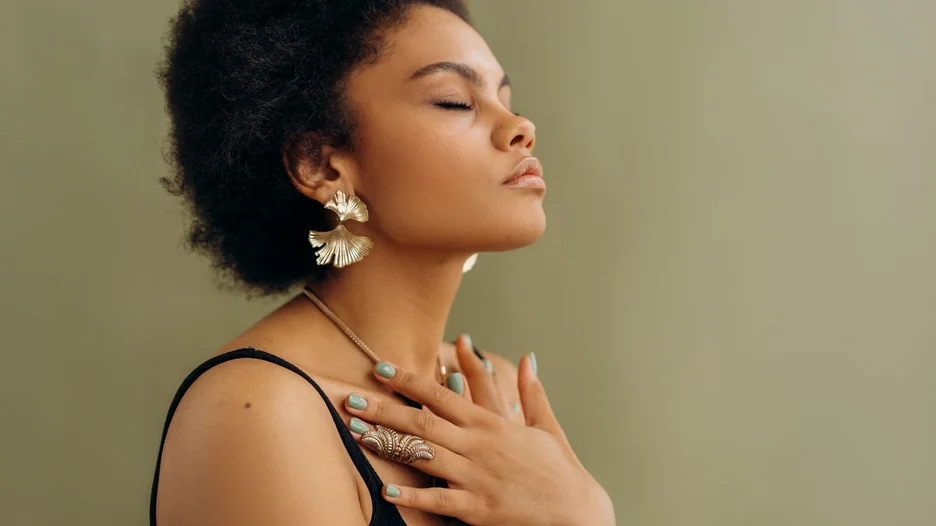 Close up of woman meditating